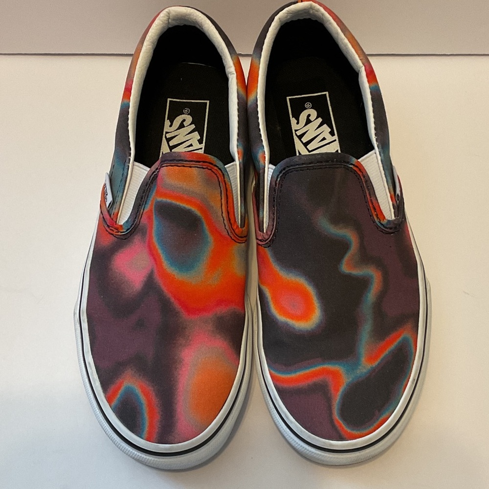 Vans Unisex Classic Slip On Dark Aura Multicolor Skate Shoes Men's 4.5 Women's 6 - Picture 11 of 11
